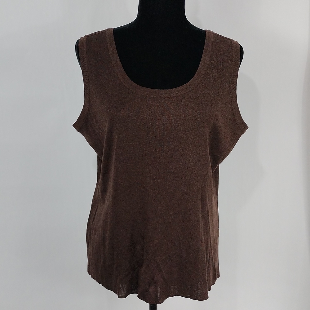 Exclusively Misook Brown Tank